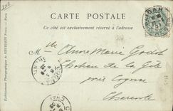 Vintage Postcard Folklore Player of tam tam