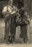Vintage Postcard Folklore Algeria Negros musicians singing Macache Bono