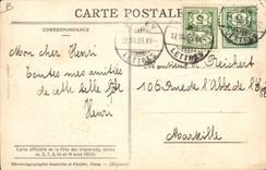 Vintage Postcard Folklore Swiss Vevey 1905