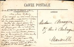 CPA Folklore Musicien et danseuse du Sud 