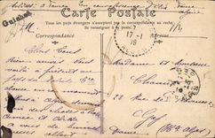 Vintage Postcard Folklore Player of flute