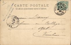 Standard Vintage Postcard Folklore of the center a Hurdy-gurdyist SIGNAL