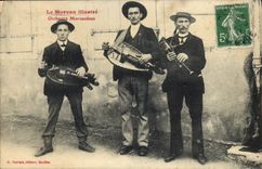 CPA Folklore Morvan Orchestre Morvandeau TOP 