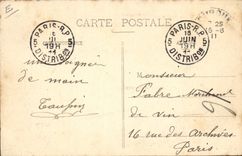 Postal Folclore Morvan Orquesta Morvandeau CUMBRE