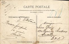 Vintage Postcard Folklore Velay the Standard cabrettaire of musician of countryside making dance faggot