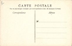 Postal Folclore el Gas del Berry que da un concierto en el parque de la Prefectura de Chateauroux