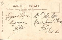 CPA Lapin Lapins Enfant Oeuf 