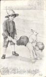 CPA Lapin Lapins Enfants 