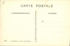 Vintage Postcard Galeries of the duke of Orleans Zebu Streaks