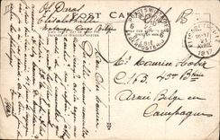 Vintage Postcard Young person antelope