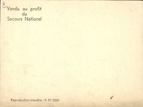 Vintage Postcard Militaria Petain National Help