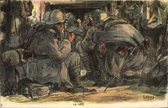 Vintage Postcard Militaria the sap