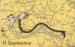 Vintage Postcard Militaria September 11th