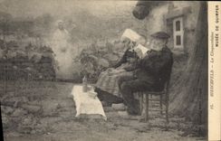 Postal Hirschfeld la cincuentena Vagar de Quimper