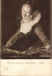 CPA Paris Musee du Louvre Fragonard L'etude 