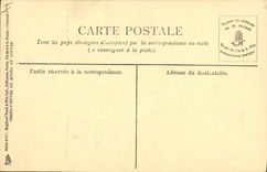 Postal Fragonard París Vagar del Louvre Figura de imaginación