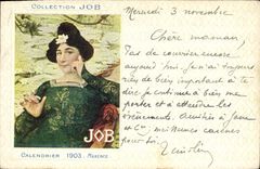 Vintage Postcard Fantasy Illustrator Job Calendar 1903 Maxence SIGNAL