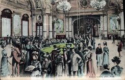 Vintage Postcard Casino Monte Carlo Gaming room Caster