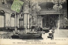 CPA Casino Monte Carlo Nouvelle salle de jeu La roulette 