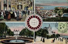 Vintage Postcard Monte Carlo Casino the gardens Principality of Monaco