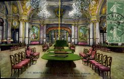Vintage Postcard Monte Carlo Casino the casino the room Schmitt