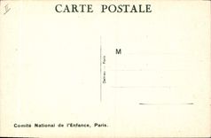 Vintage Postcard Fantasy Illustrator Mallet Child A which it turn Dog