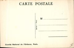 Vintage Postcard Fantasy Illustrator Mallet Child Small mom Pushchair