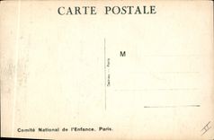 Vintage Postcard Fantasy Illustrator Mallet Child Dog