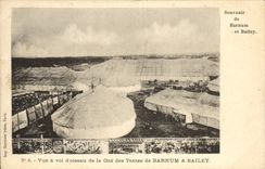 CPA Cirque Barnum et Bailey Vue a vol d'oiseau de la Cite des tentes 