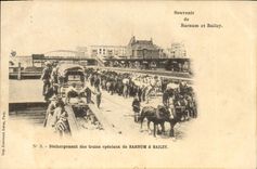 CPA Cirque Barnum et Bailey Dechargement des trains speciaux Chevaux Clown 
