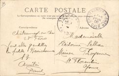 Postal Folclore las canciones de Jean Ramo el Vielleuse