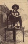 CPA Folklore Auvergne Musicien Auvergnat 