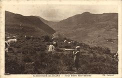 CPA Folklore St Honore les Bains Petit Patre Morvandeau 