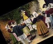 Vintage Postcard Folklore Brittany Wedding of Paludiers dance