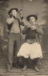 CPA Folklore Binious Bretons donnant l'aubade matinale a la mariee 