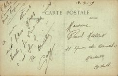 Vintage Postcard Militaria the Festivals of the Victoire has Paris July 14th, 1919 Before procession the marshals Petain and Foch