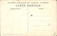 CPA Militaria Secours National 