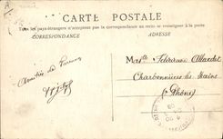 Vintage Postcard Folklore Bourbonnaise Donkey Mule