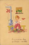 Vintage Postcard Fantasy Illustrator Bernet Child