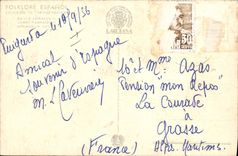 Vintage Postcard Fantasy Illustrator Panaderos Woman