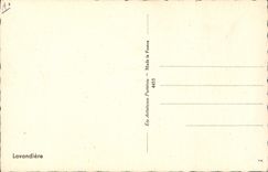 Vintage Postcard Fantasy Illustrator Washerwoman