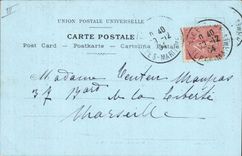 Vintage Postcard Fantasy Nice Illustrator the public garden