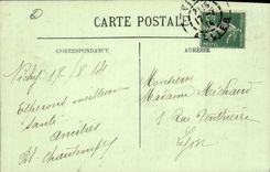 Vintage Postcard Vichy Casino the gaming room