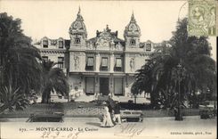 Vintage Postcard Monte Carlo Casino