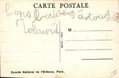 Vintage Postcard Fantasy Illustrator Mallet Child Small mom