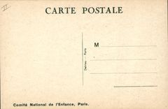 Vintage Postcard Fantasy Illustrator Mallet Child Summer holidays