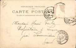 Postal Leclerc Payaso Música Vestíbulo Gallici Rancy