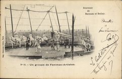 CPA Cirque Barnum et Bailey Un groupe de femmes artistes 