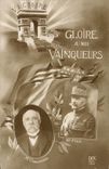 CPA Militaria Gloire a nos vainqueurs Clemenceau Foch Arc de Triomphe Paris 