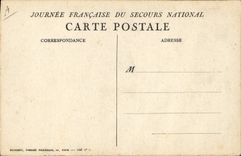 CPA Militaria Secours National 